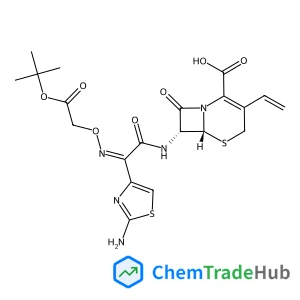 (6R,7R)-7-{[(2Z)-2-(2-Amino-1,3-thiazol-4-yl)-2-({2-[(2-methyl-2-propanyl)oxy]-2-oxoethoxy}imino)acetyl]amino}-8-oxo-3-vinyl-5-thia-1-azabicyclo[4.2.0]oct-2-ene-2-carboxylic acid