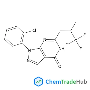 1-(2-Chlorophenyl)-6-(3,3,3-trifluoro-2-methylpropyl)-1,5-dihydro-4H-pyrazolo[3,4-d]pyrimidin-4-one