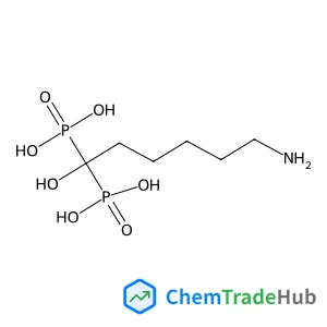 (6-Amino-1-hydroxy-1,1-hexanediyl)bis(phosphonic acid) Chemical_Structure_Of