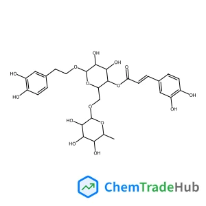 2-(3,4-Dihydroxyphenyl)ethyl 6-O-(6-deoxy-alpha-L-mannopyranosyl)-4-O-[(2E)-3-(3,4-dihydroxyphenyl)-2-propenoyl]-beta-D-glucopyranoside
