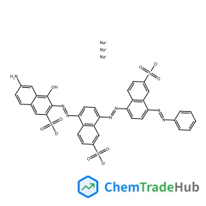 Trisodium 6-amino-4-hydroxy-3-[(E)-{4-[(E)-{4-[(E)-phenyldiazenyl]-6-sulfonato-1-naphthyl}diazenyl]-6-sulfonato-1-naphthyl}diazenyl]-2-naphthalenesulfonate