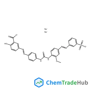 Disodium 2-hydroxy-5-[(E)-{4-[({2-methoxy-4-[(E)-(3-sulfonatophenyl)diazenyl]phenyl}carbamoyl)amino]phenyl}diazenyl]benzoate