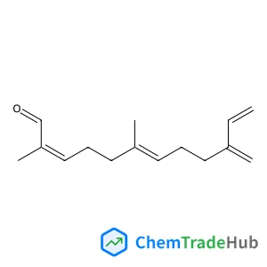 (6E)-2,6-Dimethyl-10-methylene-2,6,11-dodecatrienal structure