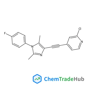 2-Chloro-4-{[1-(4-fluorophenyl)-2,5-dimethyl-1H-imidazol-4-yl]ethynyl}pyridine