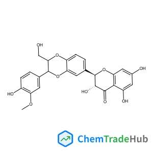(2R,3R)-3,5,7-trihydroxy-2-[3-(4-hydroxy-3-methoxyphenyl)-2-(hydroxymethyl)-2,3-dihydro-1,4-benzodioxin-6-yl]-2,3-dihydrochromen-4-one
