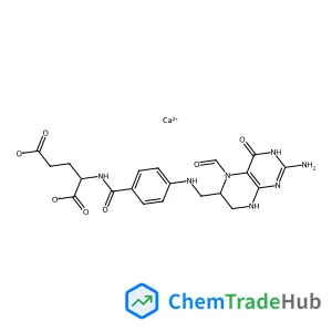 Calcium (2S)-2-{[4-({[(6S)-2-amino-5-formyl-4-oxo-1,4,5,6,7,8-hexahydro-6-pteridinyl]methyl}amino)benzoyl]amino}pentanedioate