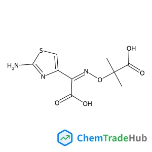 2-({(E)-[(2-Amino-1,3-thiazol-4-yl)(carboxy)methylene]amino}oxy)-2-methylpropanoic acid