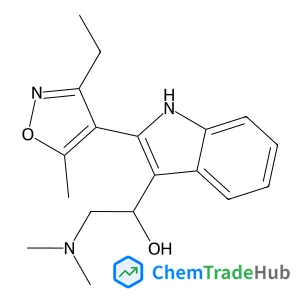 2-(Dimethylamino)-1-[2-(3-ethyl-5-methyl-1,2-oxazol-4-yl)-1H-indol-3-yl]ethanol