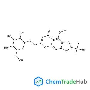 [(2S)-2-(2-Hydroxy-2-propanyl)-4-methoxy-5-oxo-2,3-dihydro-5H-furo[3,2-g]chromen-7-yl]methyl beta-D-glucopyranoside