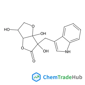 (3aS,6S,6aR)-3,3a,6-Trihydroxy-3-(1H-indol-3-ylmethyl)tetrahydrofuro[3,2-b]furan-2(3H)-one