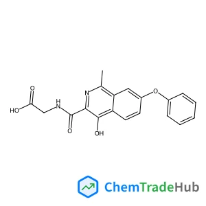 N-[(4-Hydroxy-1-methyl-7-phenoxy-3-isoquinolinyl)carbonyl]glycine