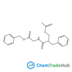 Benzyl N-[3-(acetylsulfanyl)-2-benzylpropanoyl]glycinate