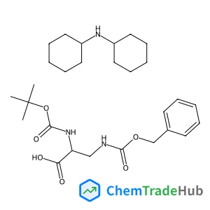 3-{[(Benzyloxy)carbonyl]amino}-N-{[(2-methyl-2-propanyl)oxy]carbonyl}-D-alanine - N-cyclohexylcyclohexanamine (1:1)