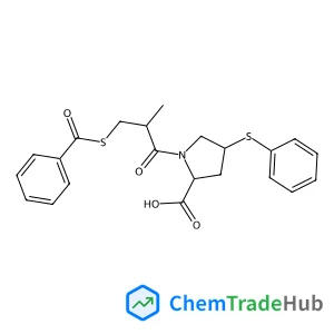 (4S)-1-[(2S)-3-(Benzoylsulfanyl)-2-methylpropanoyl]-4-(phenylsulfanyl)-L-proline