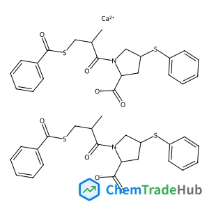 Calcium bis[(2S,4S)-1-[(2S)-3-(benzoylsulfanyl)-2-methylpropanoyl]-4-(phenylsulfanyl)-2-pyrrolidinecarboxylate]