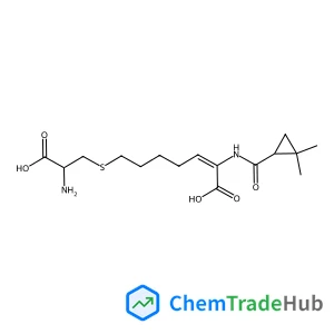 (2Z)-7-{[(2R)-2-Amino-2-carboxyethyl]sulfanyl}-2-({[(1S)-2,2-dimethylcyclopropyl]carbonyl}amino)-2-heptenoic acid