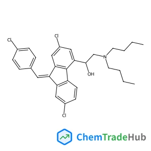 2-(Dibutylamino)-1-[(9Z)-2,7-dichloro-9-(4-chlorobenzylidene)-9H-fluoren-4-yl]ethanol
