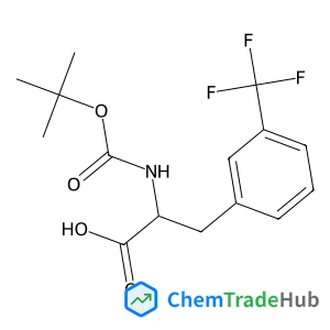 N-{[(2-Methyl-2-propanyl)oxy]carbonyl}-3-(trifluoromethyl)-D-phenylalanine