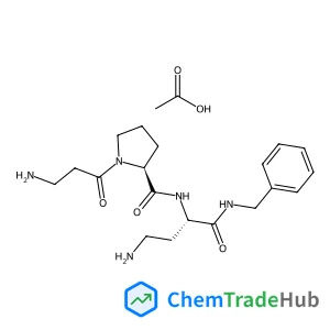 beta-Alanyl-N-[(2S)-4-amino-1-(benzylamino)-1-oxo-2-butanyl]-L-prolinamide acetate (1:2)