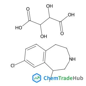 (2R,3R)-2,3-Dihydroxysuccinic acid - (1R)-8-chloro-1-methyl-2,3,4,5-tetrahydro-1H-3-benzazepine (1:1)