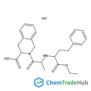 (3S)-2-{N-[(2S)-1-Ethoxy-1-oxo-4-phenyl-2-butanyl]-L-alanyl}-1,2,3,4-tetrahydro-3-isoquinolinecarboxylic acid hydrochloride (1:1)