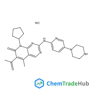 6-Acetyl-8-cyclopentyl-5-methyl-2-{[5-(1-piperazinyl)-2-pyridinyl]amino}pyrido[2,3-d]pyrimidin-7(8H)-one hydrochloride (1:1)