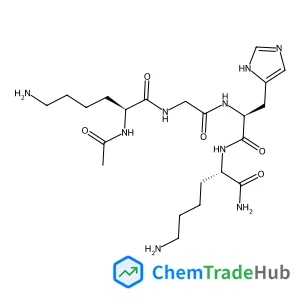 N~2~-Acetyl-L-lysylglycyl-L-histidyl-L-lysinamide