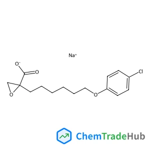 Sodium (2S)-2-[6-(4-chlorophenoxy)hexyl]-2-oxiranecarboxylate