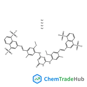 Tetrasodium 3,3'-{(6-oxo-1,6-dihydro-1,3,5-triazine-2,4-diyl)bis[imino(5-methoxy-2-methyl-4,1-phenylene)-2,1-diazenediyl]}di(1,5-naphthalenedisulfonate)
