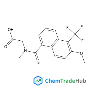 N-{[6-Methoxy-5-(trifluoromethyl)-1-naphthyl]carbonothioyl}-N-methylglycine