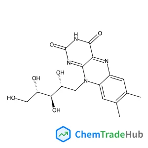 1-Deoxy-1-(7,8-dimethyl-2,4-dioxo-3,4-dihydrobenzo[g]pteridin-10(2H)-yl)-D-ribitol