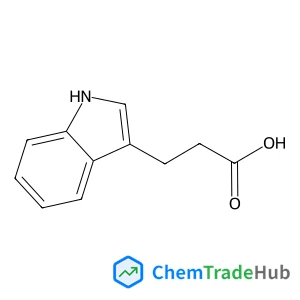 3-(1H-Indol-3-yl)propanoic acid Chemical_Structure_Of