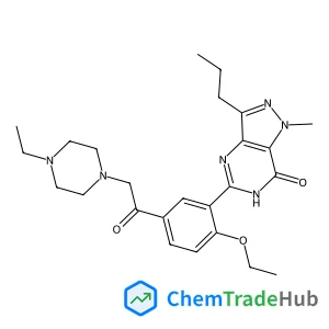 5-{2-Ethoxy-5-[(4-ethyl-1-piperazinyl)acetyl]phenyl}-1-methyl-3-propyl-1,6-dihydro-7H-pyrazolo[4,3-d]pyrimidin-7-one