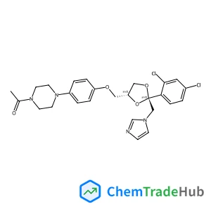 1-[4-(4-{[(2R,4R)-2-(2,4-Dichlorophenyl)-2-(1H-imidazol-1-ylmethyl)-1,3-dioxolan-4-yl]methoxy}phenyl)-1-piperazinyl]ethanone