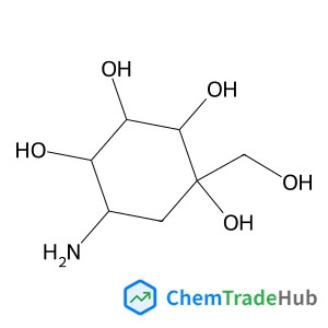 (1S,2S,3R,4S,5S)-5-Amino-1-(hydroxymethyl)cyclohexane-1,2,3,4-tetraol