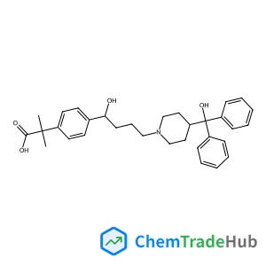 2-[4-(1-Hydroxy-4-{4-[hydroxy(diphenyl)methyl]-1-piperidinyl}butyl)phenyl]-2-methylpropanoic acid