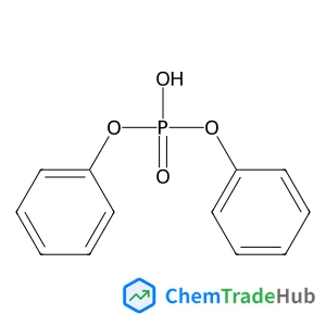 Diphenyl hydrogen phosphate structure