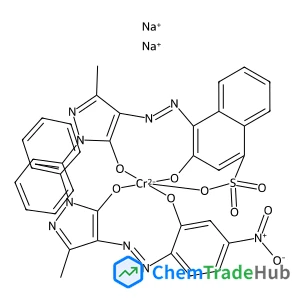Disodium [3-(hydroxy-kappaO)-4-{(E)-[5-(hydroxy-kappaO)-3-methyl-1-phenyl-1H-pyrazol-4-yl]diazenyl}-1-naphthalenesulfonato(3-)-kappaO][4-{(E)-[2-(hydroxy-kappaO)-4-nitrophenyl]diazenyl}-3-methyl-1-phe
nyl-1H-pyrazol-5-olato(2-)-kappaO]chromate(2-)