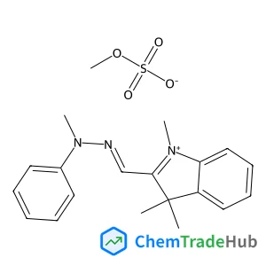 1,3,3-Trimethyl-2-{(E)-[methyl(phenyl)hydrazono]methyl}-3H-indolium methyl sulfate