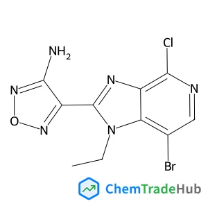 4-(7-Bromo-4-chloro-1-ethyl-1H-imidazo[4,5-c]pyridin-2-yl)-1,2,5-oxadiazol-3-amine
