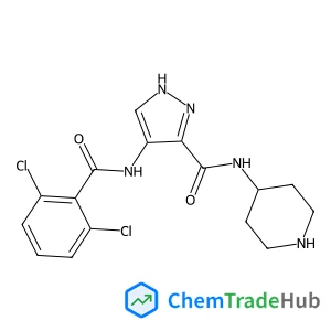 4-[(2,6-Dichlorobenzoyl)amino]-N-(4-piperidinyl)-1H-pyrazole-3-carboxamide