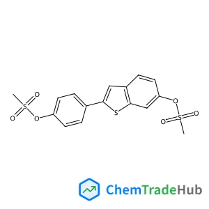 4-(6-((Methylsulfonyl)oxy)benzo[b]thiophen-2-yl)phenyl methanesulfonate
