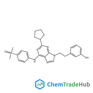 3-[2-[2-cyclopentyl-6-(4-dimethoxyphosphorylanilino)purin-9-yl]ethyl]phenol