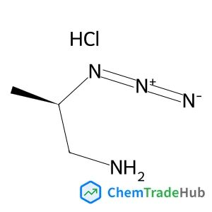 (2R)-2-Azido-1-propanamine hydrochloride (1:1) structure
