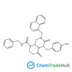 N-Benzyl-6-(4-hydroxybenzyl)-8-(1-naphthylmethyl)-4,7-dioxohexahydro-2H-pyrazino[1,2-a]pyrimidine-1(6H)-carboxamide