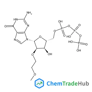 (((2R,3R,4R,5R)-5-(2-Amino-6-oxo-1H-purin-9(6H)-yl)-3-hydroxy-4-(2-methoxyethoxy)tetrahydrofuran-2-yl)methyl)triphosphoric acid