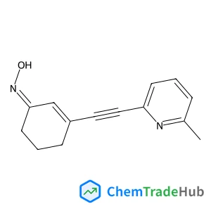 N-{3-[2-(6-methylpyridin-2-yl)ethynyl]cyclohex-2-en-1-ylidene}hydroxylamine