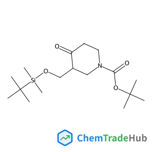 2-Methyl-2-propanyl 3-({[dimethyl(2-methyl-2-propanyl)silyl]oxy}methyl)-4-oxo-1-piperidinecarboxylate