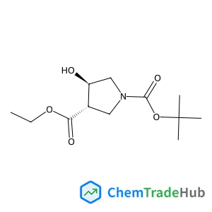 3-Ethyl 1-(2-methyl-2-propanyl) (3S,4R)-4-hydroxy-1,3-pyrrolidinedicarboxylate