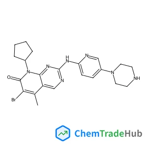 6-Bromo-8-cyclopentyl-5-methyl-2-{[5-(1-piperazinyl)-2-pyridinyl]amino}pyrido[2,3-d]pyrimidin-7(8H)-one